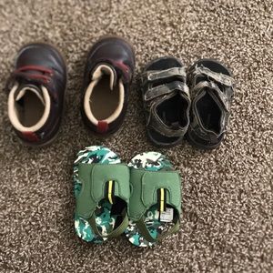 Three pairs of baby boy shoes